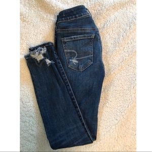 AEO Distressed Patched Jegging
